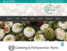 Tablet Screenshot of partyservicerams.de